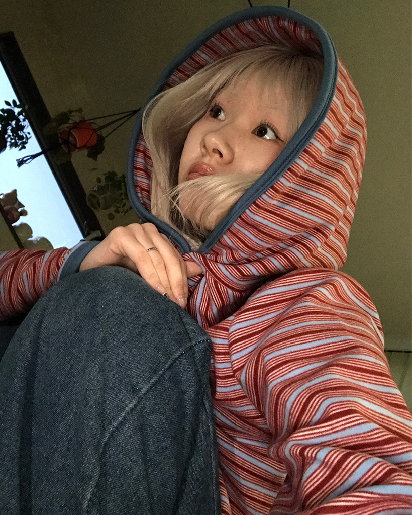 トリプルボーダーパーカーTシャツ