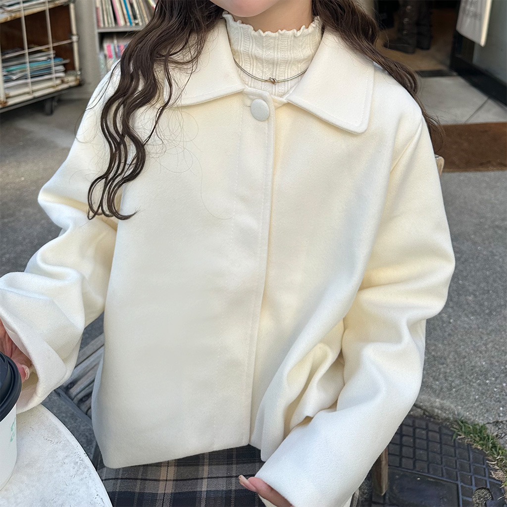 クロップドボタンコート | ファッション通販サイト NUGU