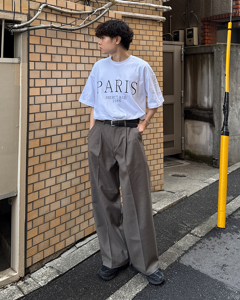 Y's for living バンドカラーシャツ ヒッコリー柄 ユニセックス￼ ユニクロ公式 | ヒッコリーオーバーサイズスタンドカラーシャツ