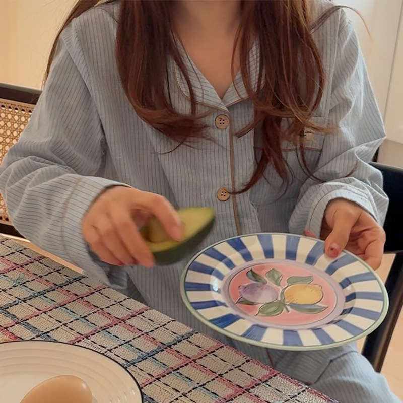 [4color]エントストライプパジャマセット