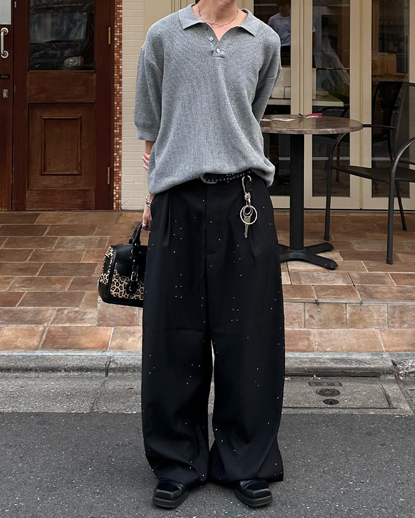 ボタンカラー半袖ニット | ファッション通販サイト NUGU