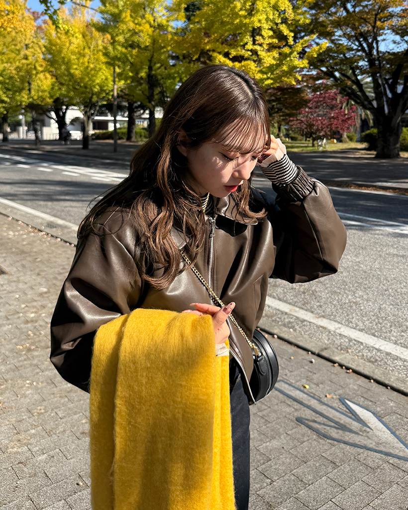 クロップドレザージャケット | ファッション通販サイト NUGU