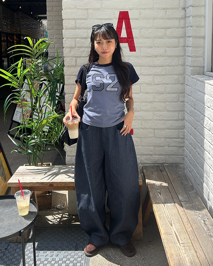 2wayヘアラインストライプデニムパンツ | ファッション通販