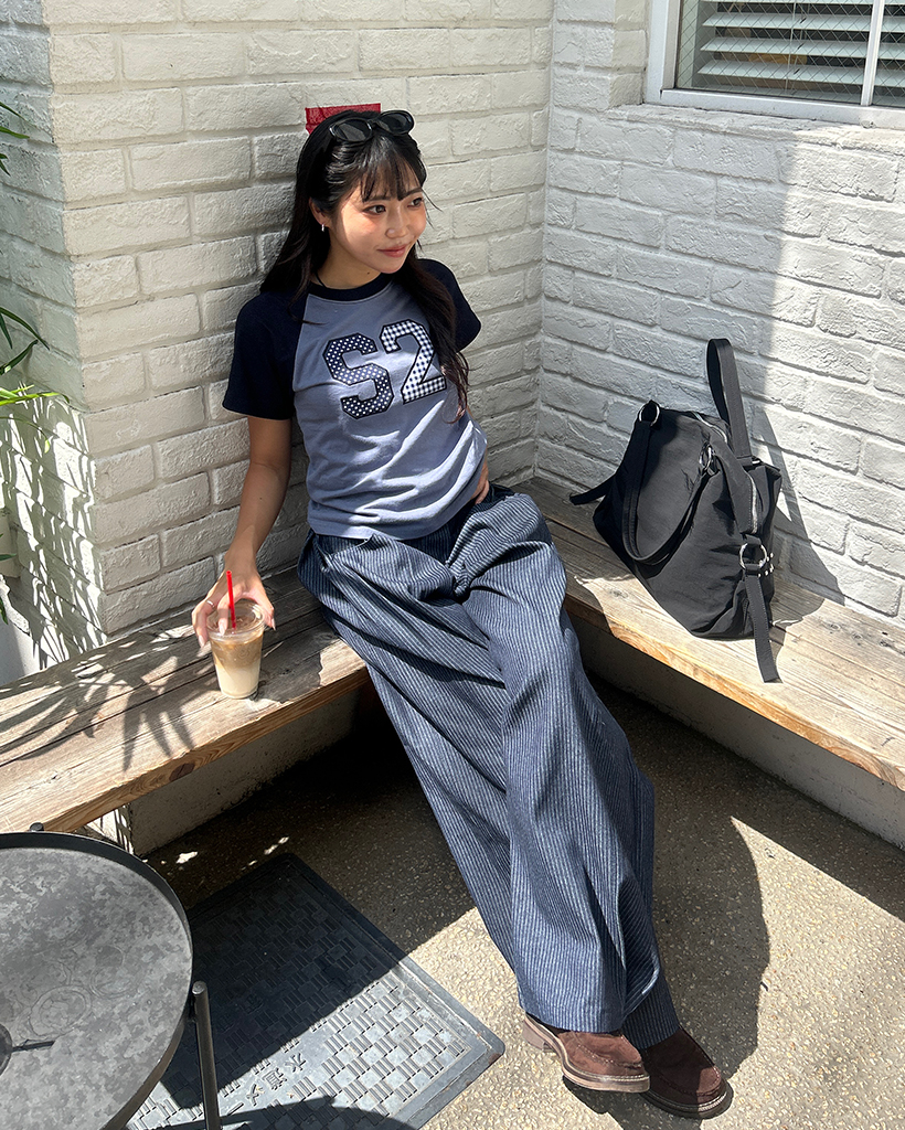 2wayヘアラインストライプデニムパンツ | ファッション通販