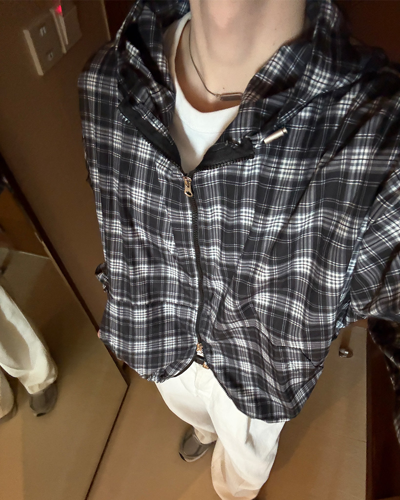 チェックパターンマウンテンパーカー | ファッション通販サイト NUGU