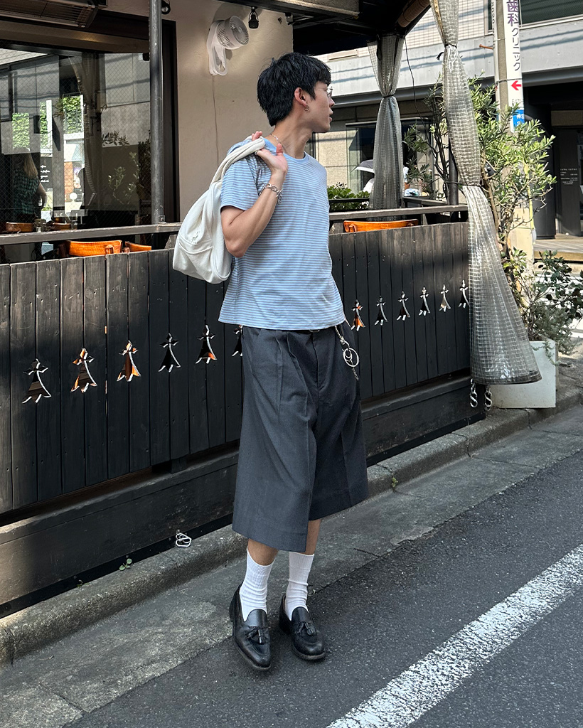 ユニセックス）ボーダーパターン半袖Tシャツ | ファッション通販サイト