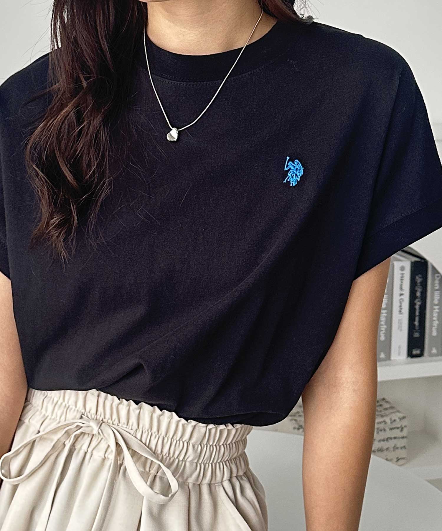 GeeRA別注【新色追加】U.S. POLO ASSN.別注 綿100％フレンチスリーブ