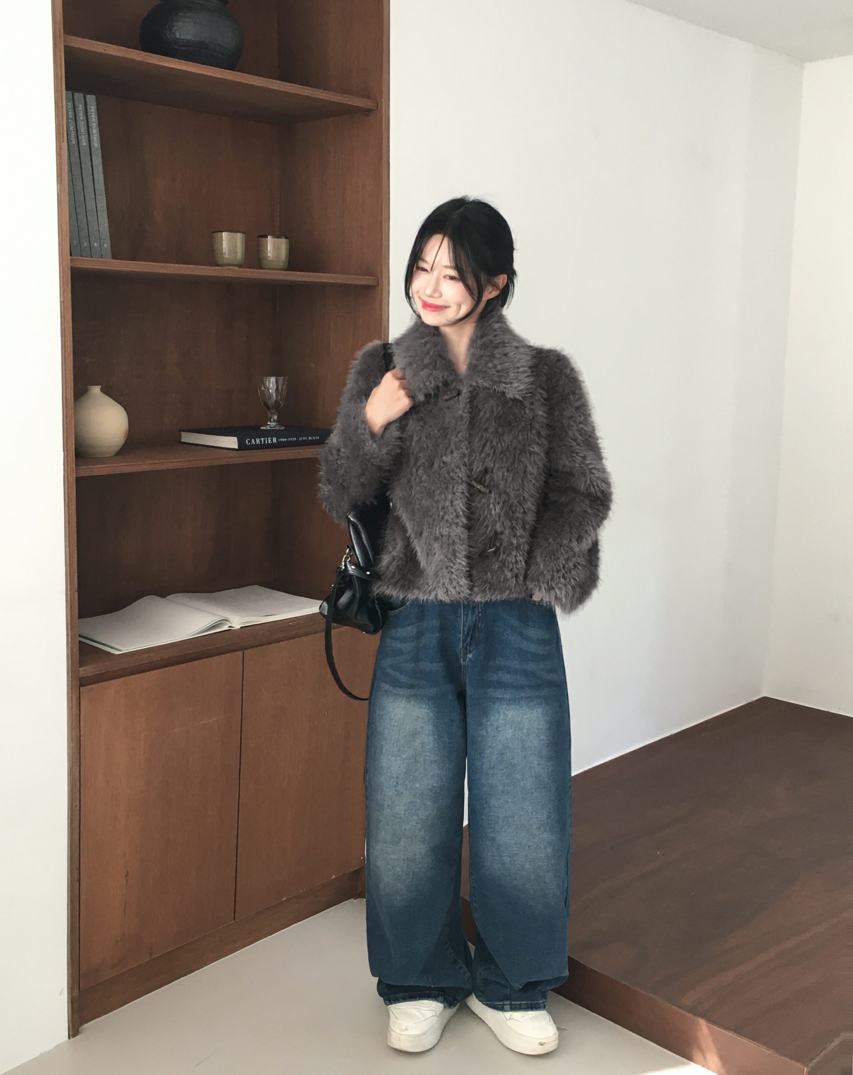 ファーダッフルボタンジャケット | ファッション通販サイト NUGU