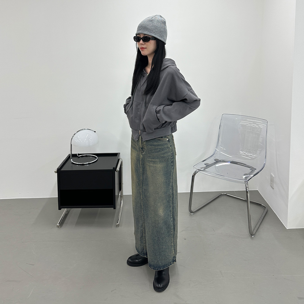 LGB ダブルジップパーカー サイズ2 xx オーバーサイズ ジップ パーカー 2色 | riche ‖メンズ