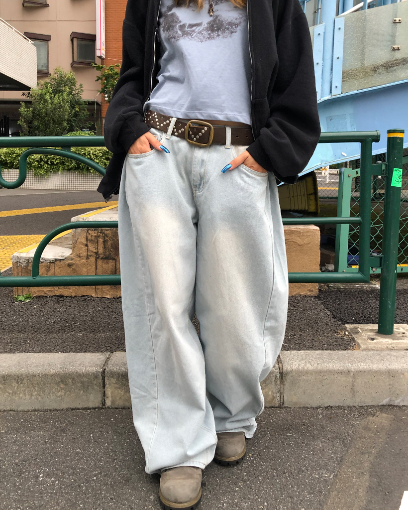 hoop nugu スラックス 2点セット mサイズ 秋再入荷]ストライプバイカラースラックス | ファッション通販