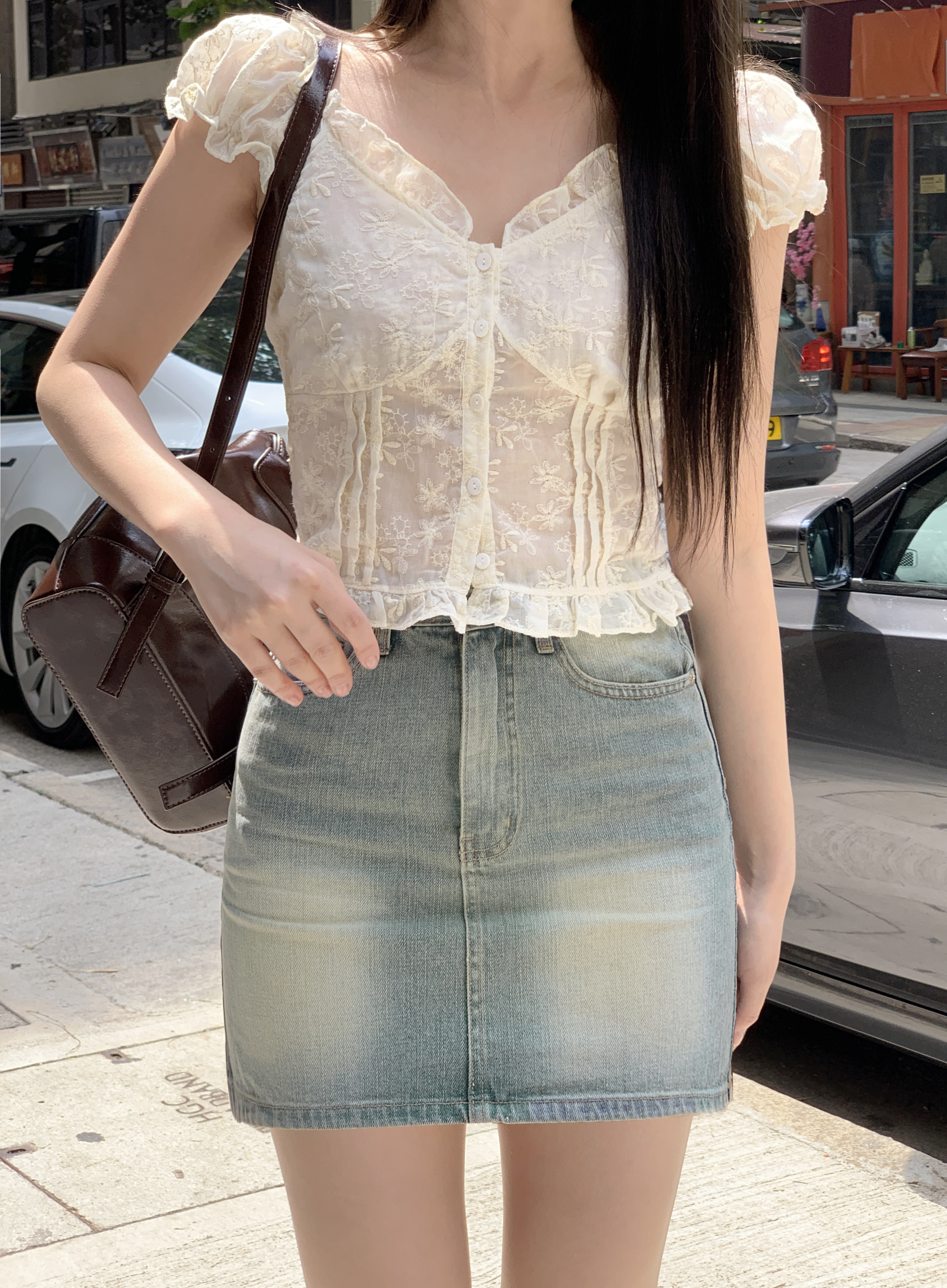 d.i.a ミニスカート　M MiNi SKiRTs FOREVER!!!!!!!! ・ ・ New arrivals ◻︎14ozﾃﾞﾆﾑ