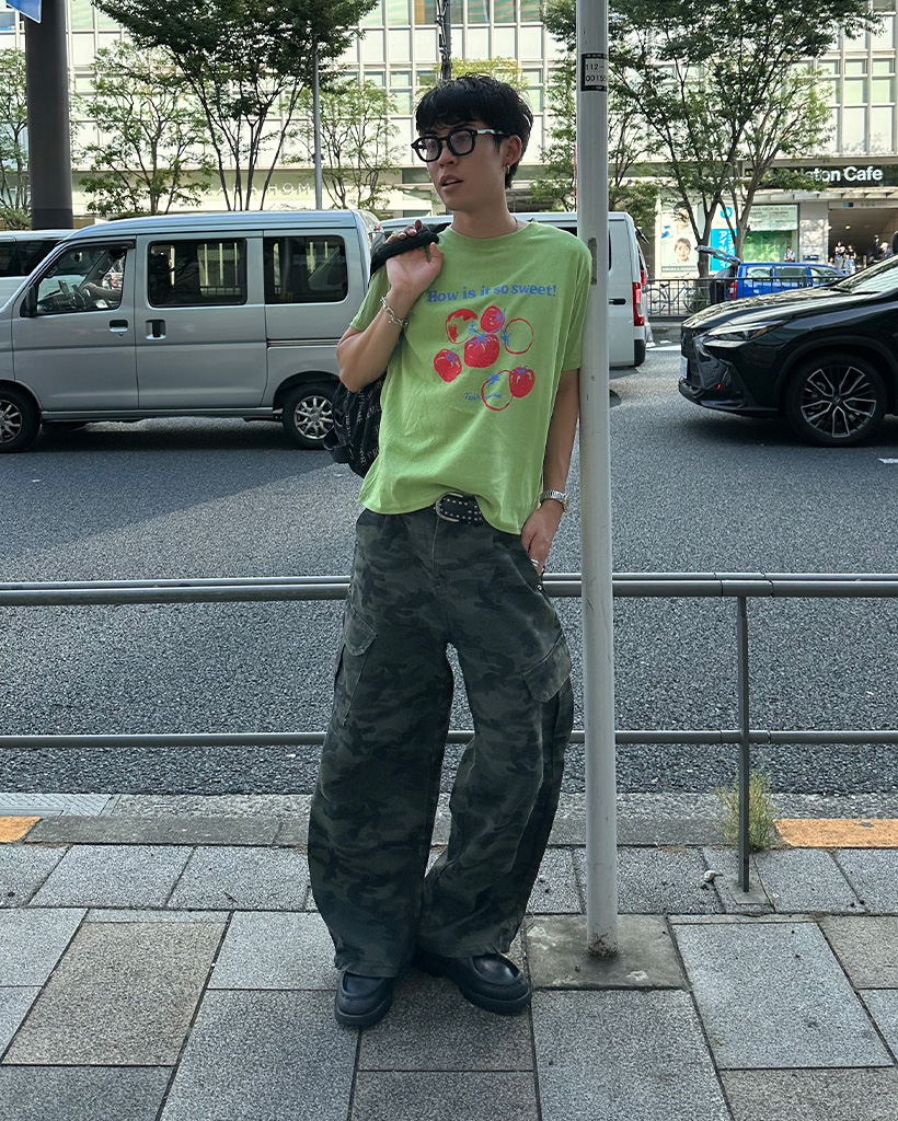 ユニセックス）ミリタリーパターンワイドパンツ | ファッション