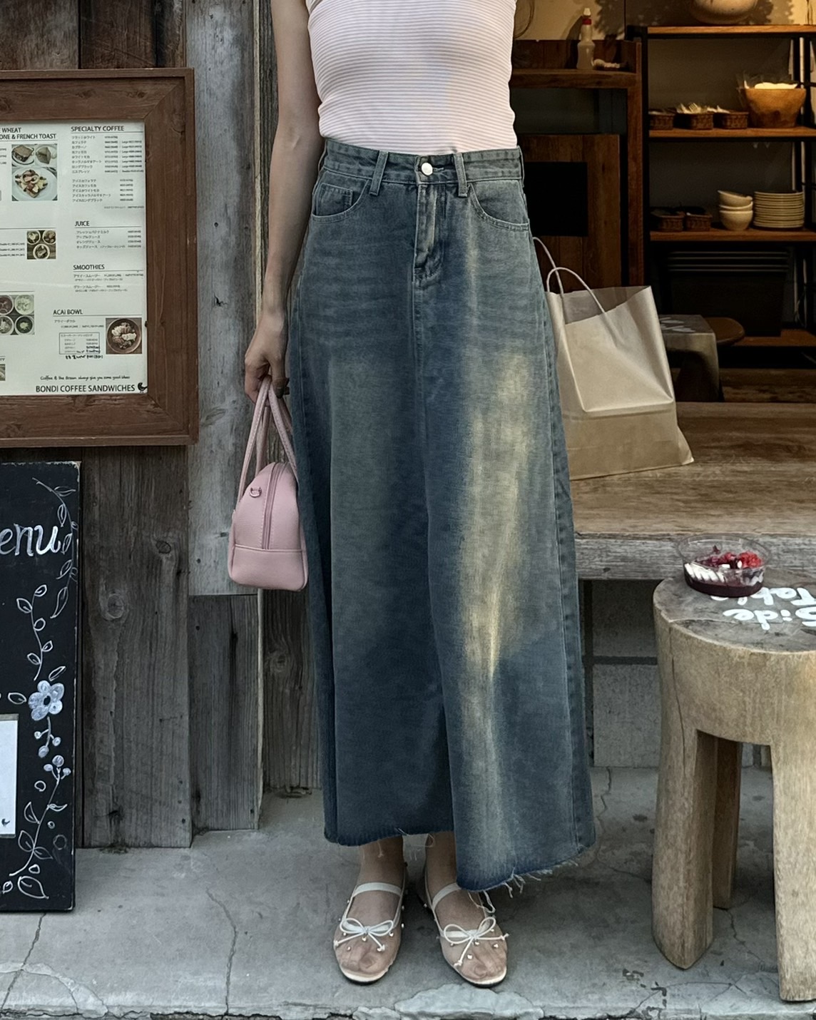 DE-ALBUS-L A-LINE LONG SKIRT SS23 マキシ ロング スカート