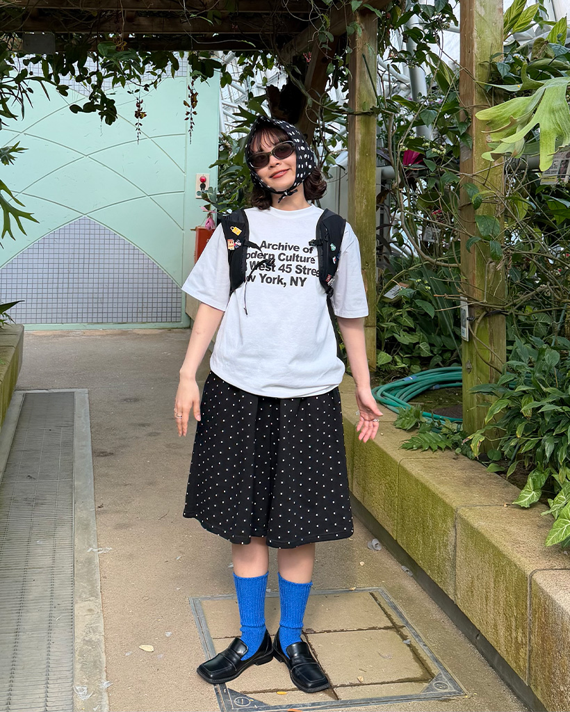 ドットバミューダパンツ