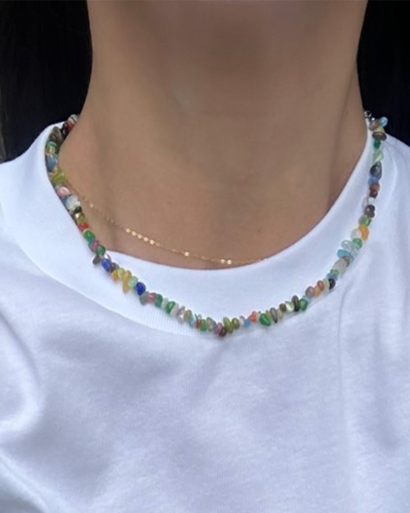 【TATIANA】Collage Bead Necklace NZ2450〜ビーズネックレス EARTHビーズネックレス（ビーズ紐） / EARTH beads necklace