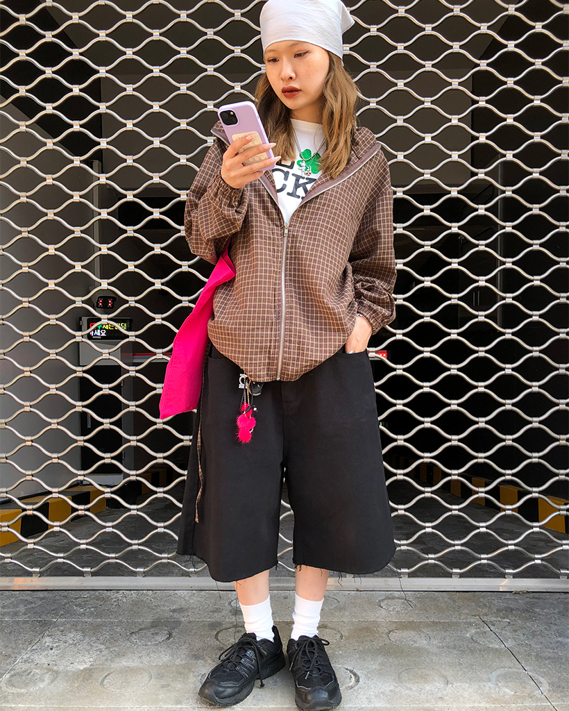 zipupチェック柄ジップパーカー　fti punkandyo ecmelodi zipupチェック柄ジップパーカー fti punkandyo ecmelodi 缶