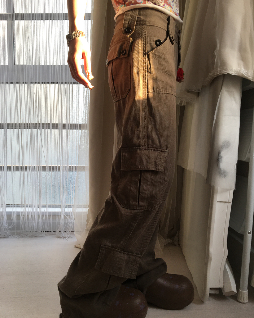 ダブルウエストカーゴパンツ TSエコダブルライトクロスメンズカーゴパンツ 5604 TS DESIGN