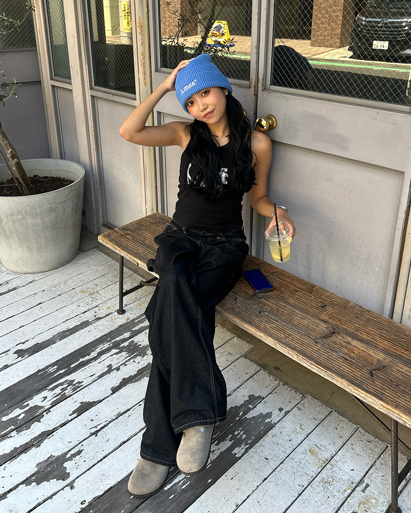 ゆっけ サマーグロウ 配色ライン入り クロップド丈 ブラトップ