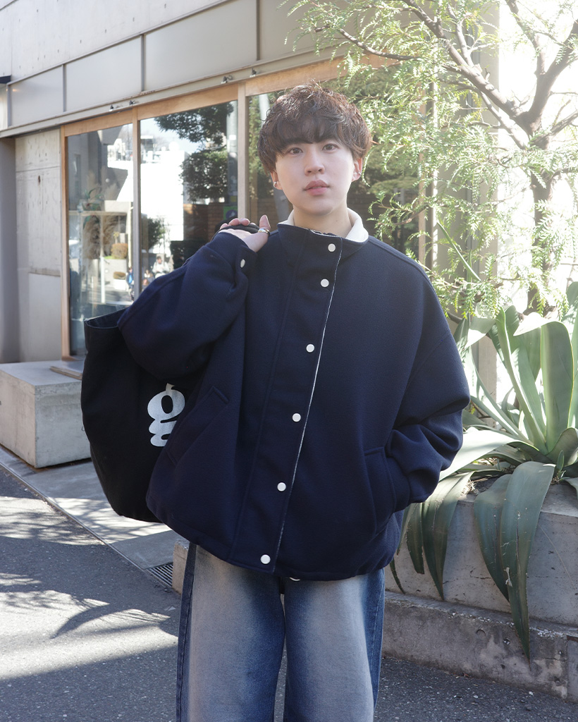 （ユニセックス) コーデュロイポイントオーバーシルエットブルゾン