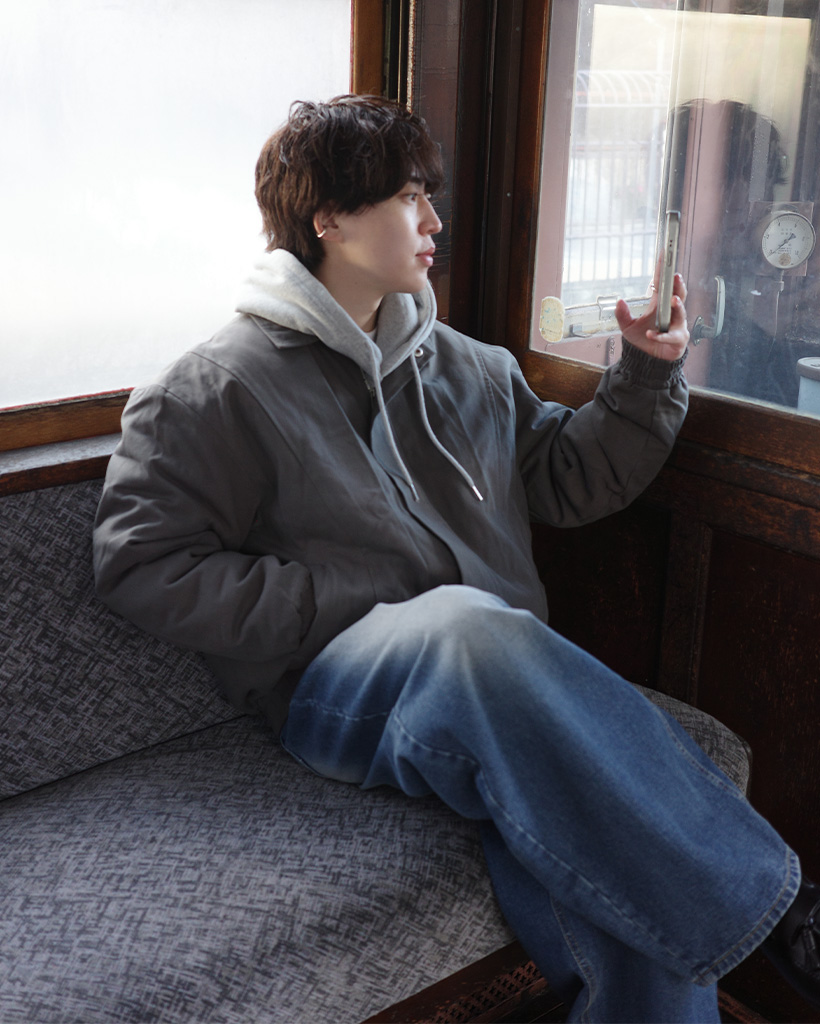 （ユニセックス）コットンカラージャケット