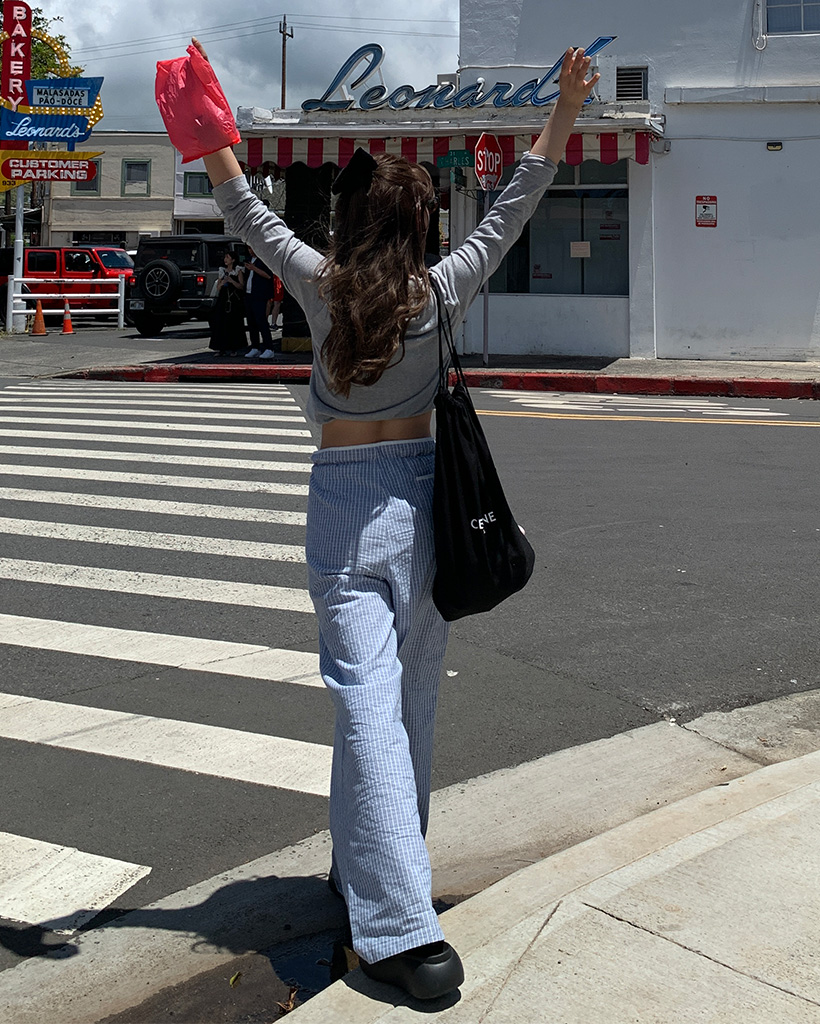 ドローストリングウエストグラフチェックワイドパンツ ドローストリングウエストグラフチェックワイドパンツ