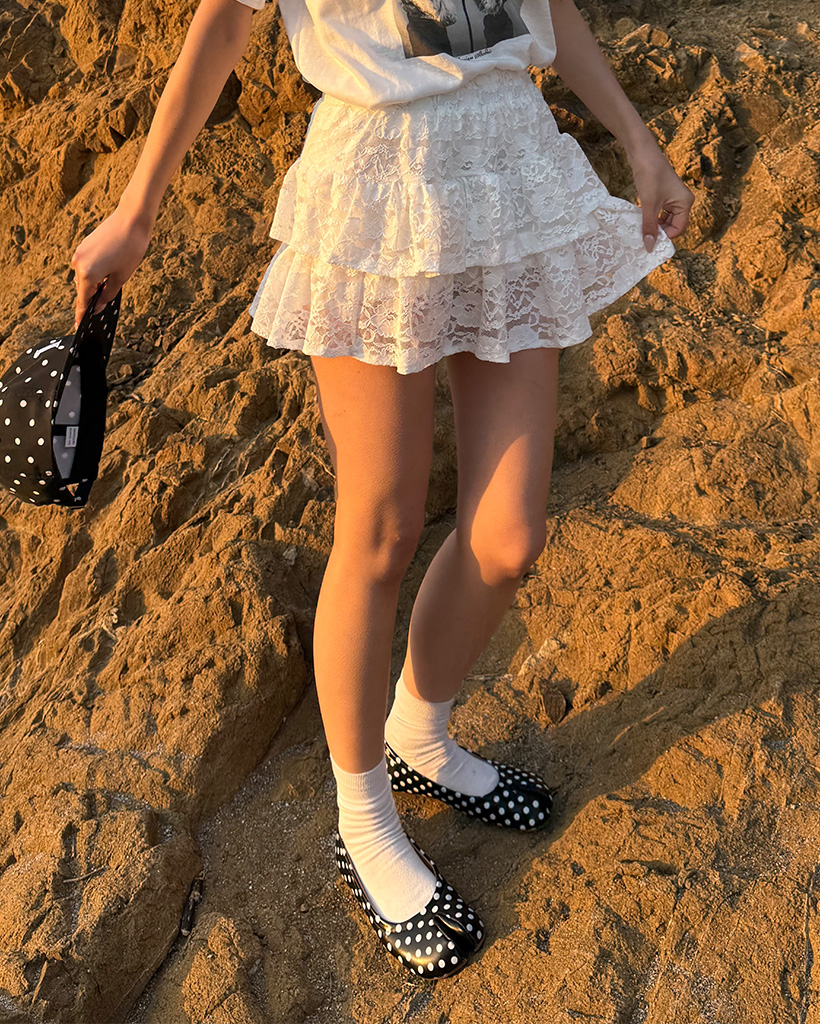 レースカンカンミニスカート