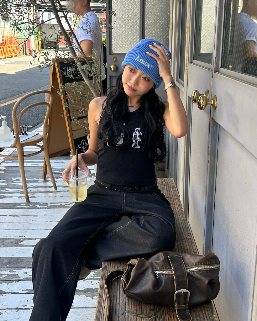 モノクロゼッケンクロップドタンクトップ | ファッション通販