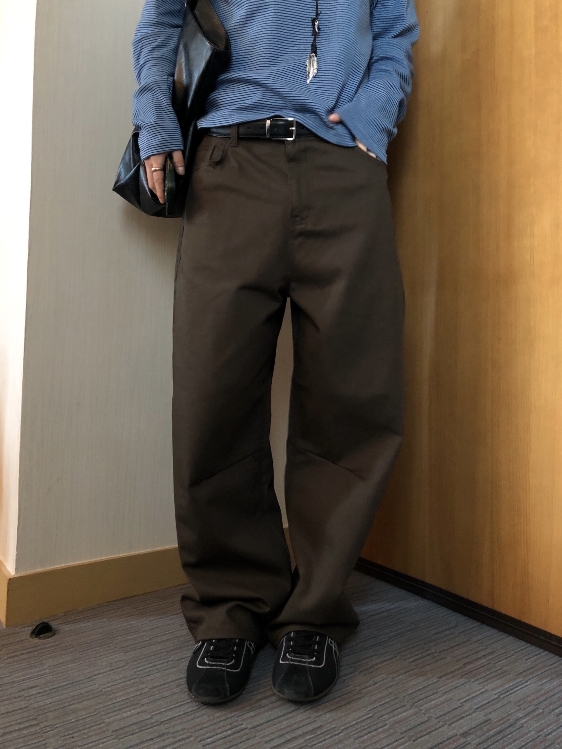 (4color)デイリーカーブコットンパンツ