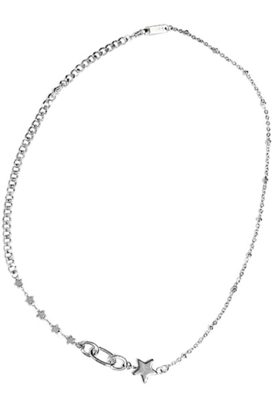 星モチーフシルバーチェーンネックレス | ファッション通販