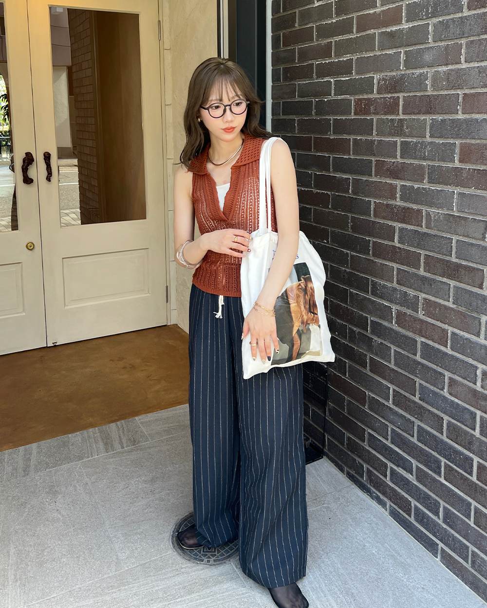 ella エラ24AW 新品タグ付き　ペブラムジレ　グレー　チュニック Ella | ファッション通販サイト NUGU
