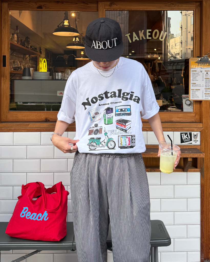 nostalgiaグラフィックハーフTシャツ | ファッション通販サイト