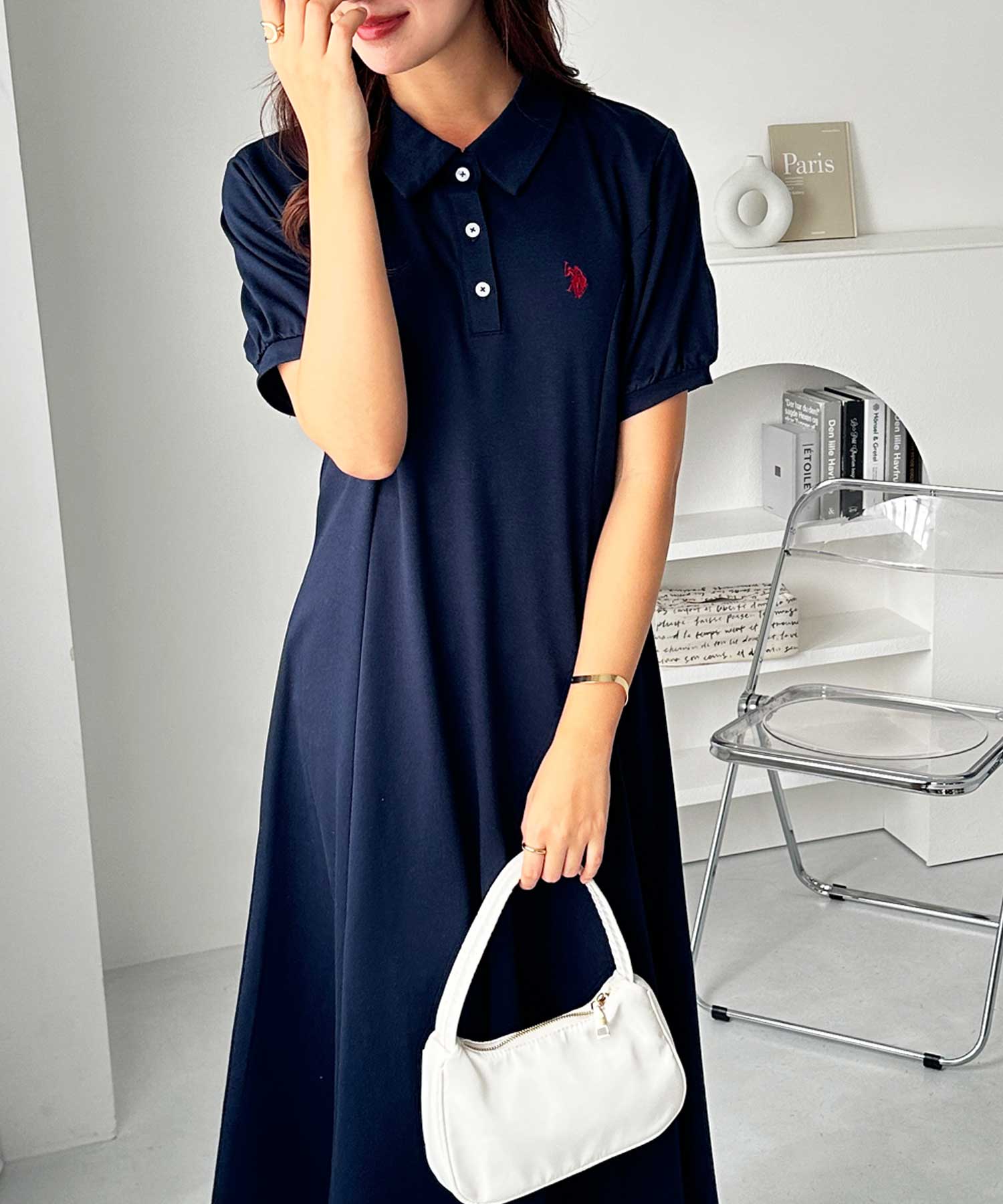 GeeRA別注【U.S. POLO ASSN.】ポロ衿ワンピ―ス | ファッション通販