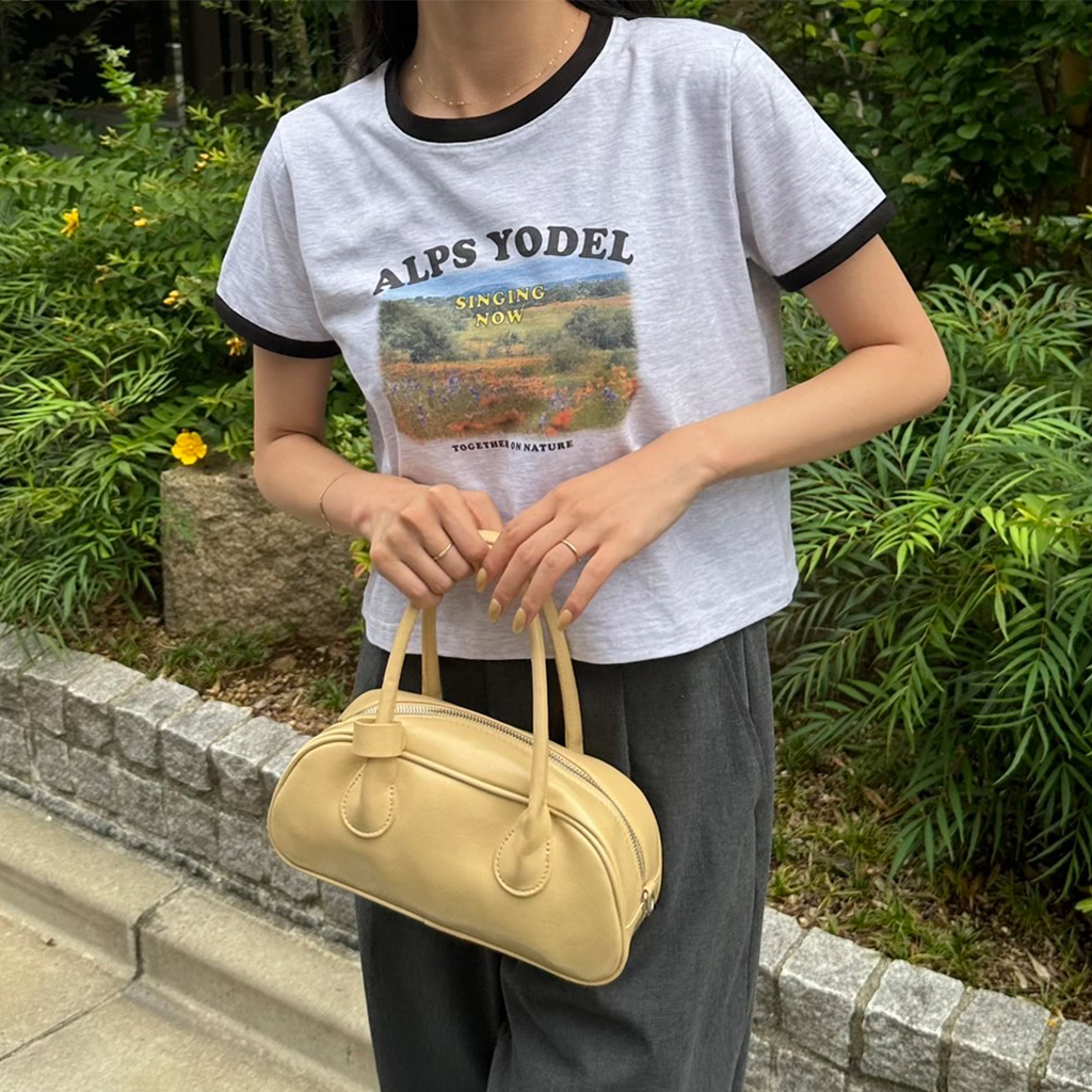 風景プリントバイカラー半袖Tシャツ | ファッション通販サイト NUGU 