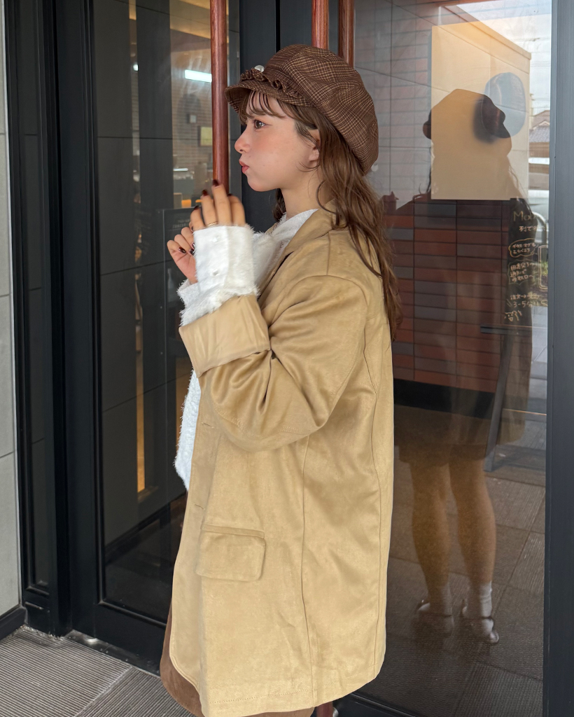 スエードオーバーフィットジャケット | ファッション通販サイト NUGU