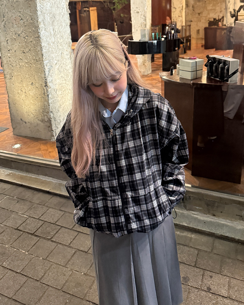 チェックパターンマウンテンパーカー | ファッション通販サイト NUGU