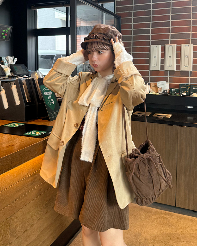 スエードオーバーフィットジャケット | ファッション通販サイト NUGU