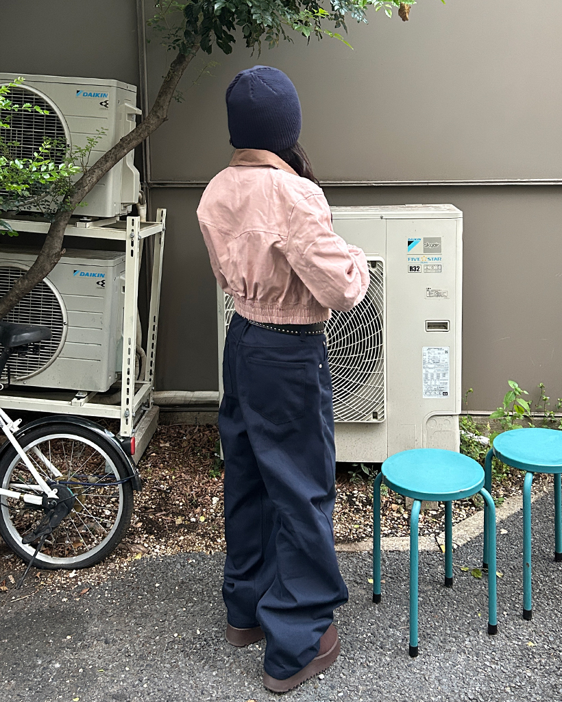 スラッシュポケットバイカラーダブルジップジャケット | ファッション