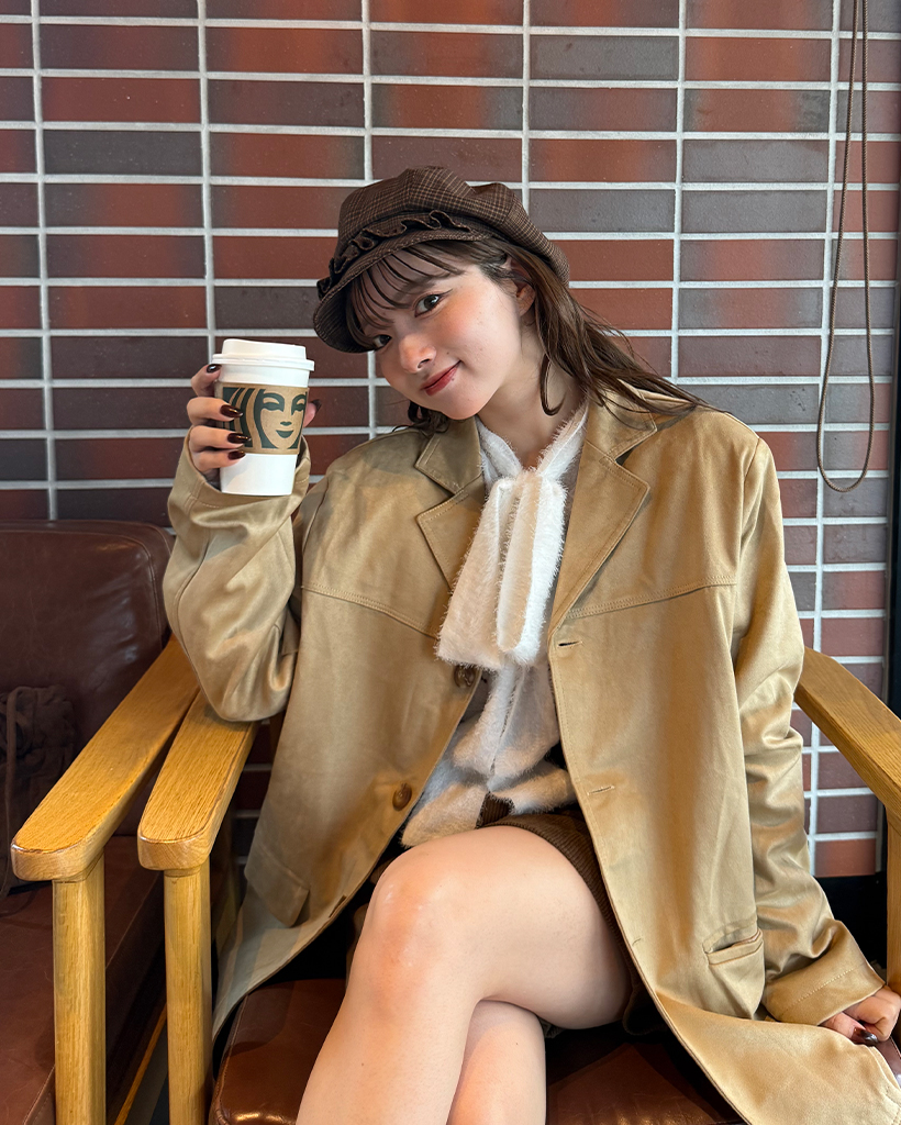 スエードオーバーフィットジャケット | ファッション通販サイト NUGU