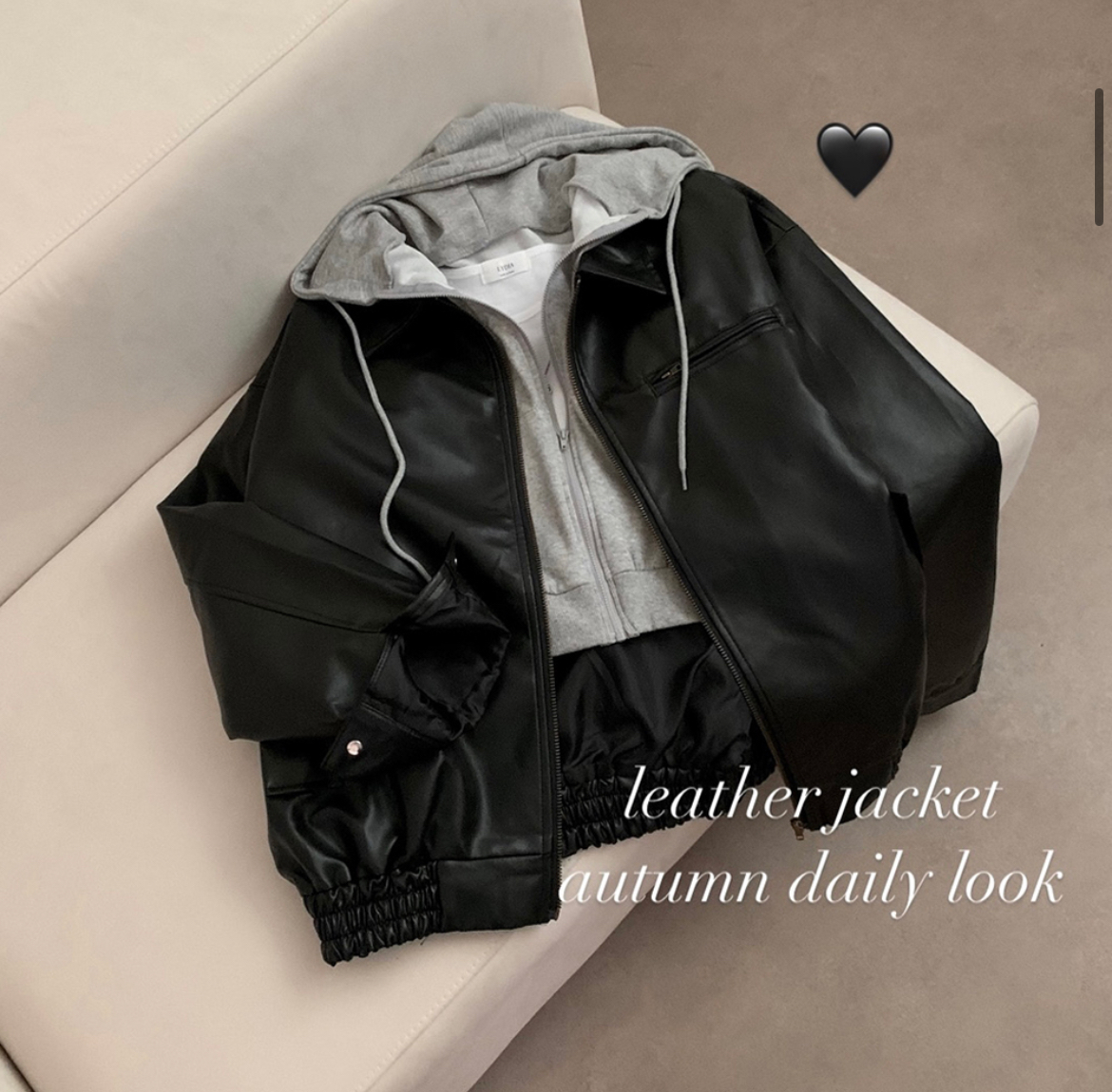 黒 レザー ジャケット ルーズフィット ルーズフィットレザージャケット | ファッション通販サイト NUGU