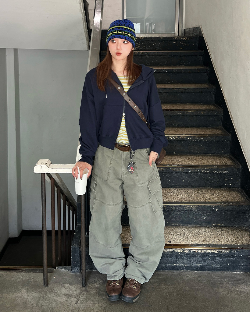 チャウヌ　archive フードパーカー ダブルジップフードパーカー | ファッション通販サイト NUGU