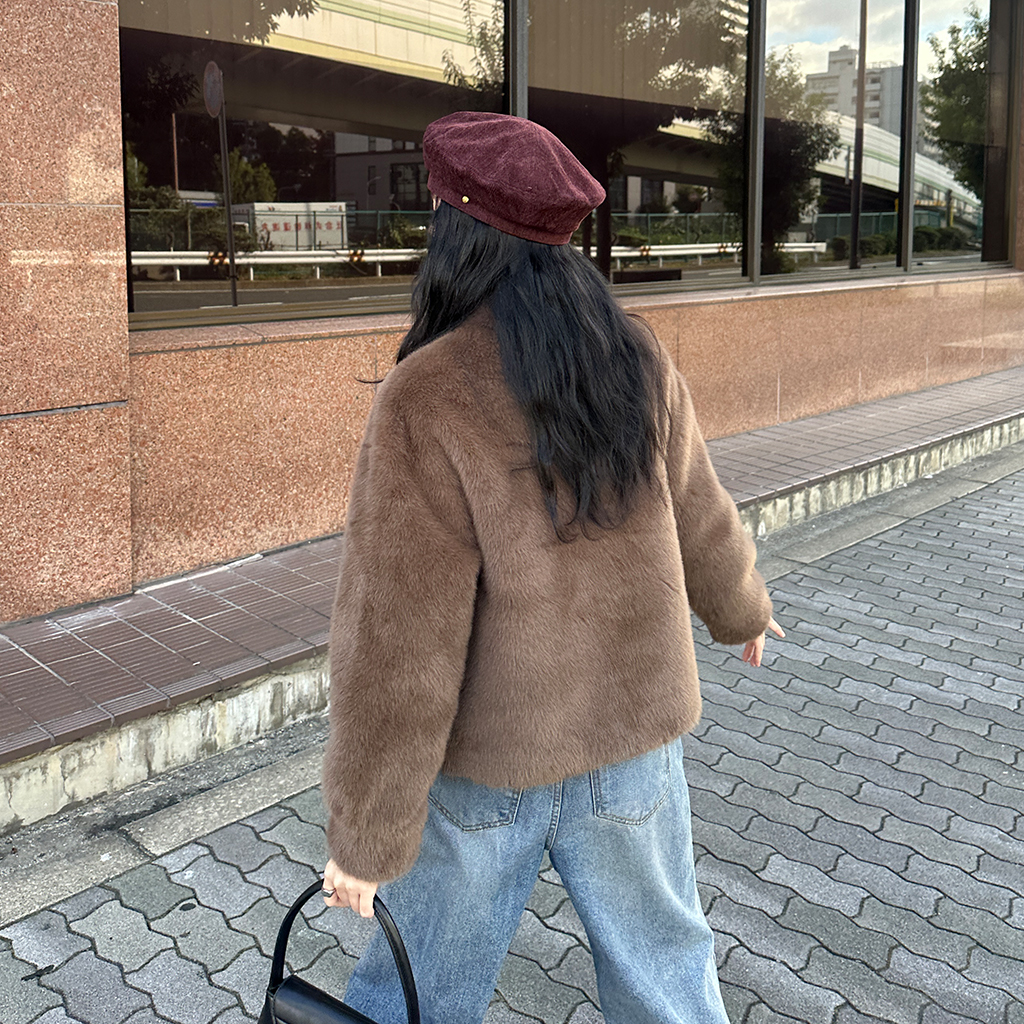 ハイネックファージャケット | ファッション通販サイト NUGU