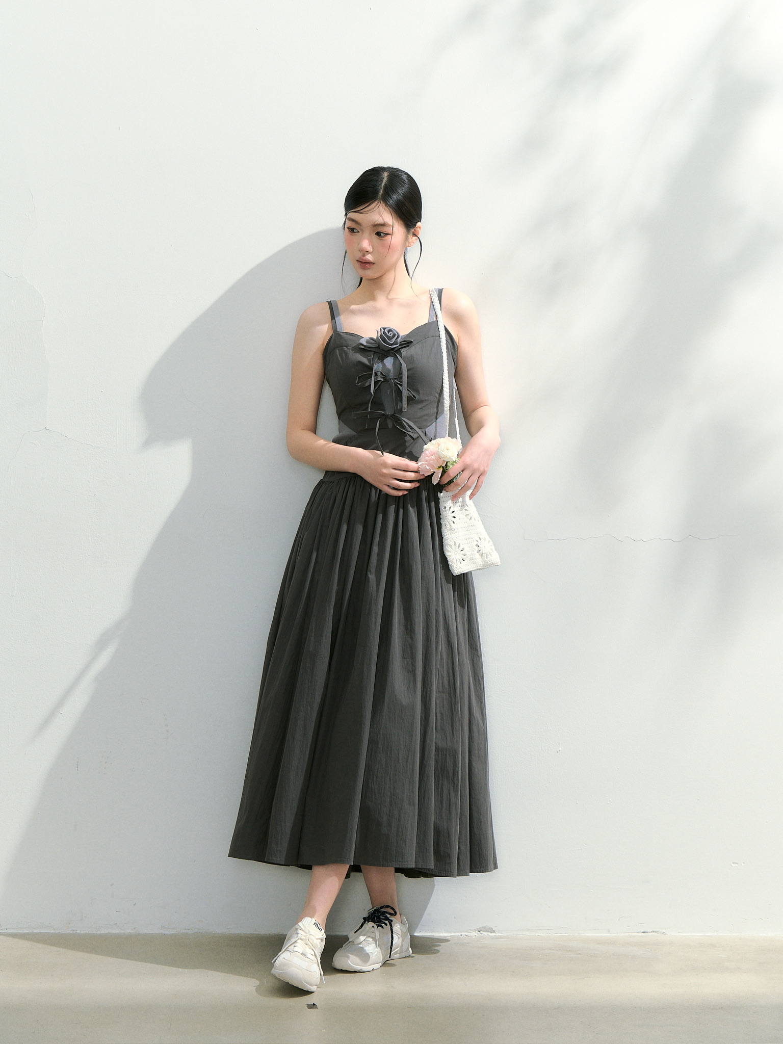 ワンピース RIBBON SLIT SKIRT ribbon slit summer one-piece | Treat ürself