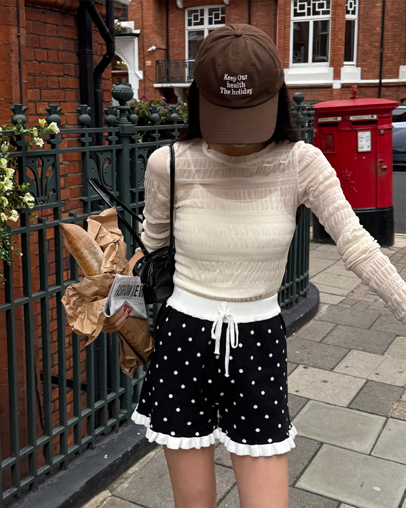 フリルドットニットパンツ | ファッション通販サイト NUGU