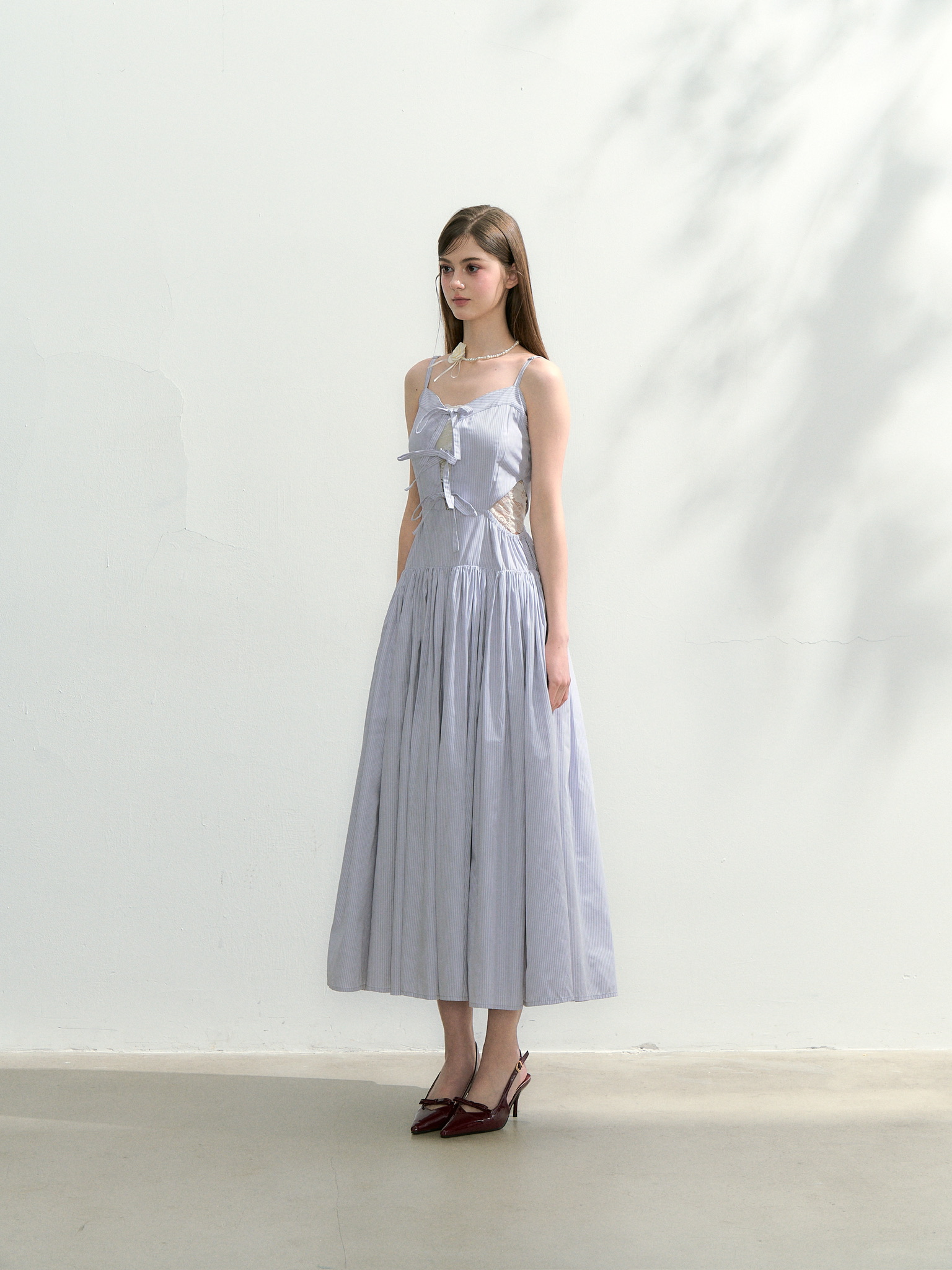 ribbon slit summer one-piece | ファッション通販サイト NUGU
