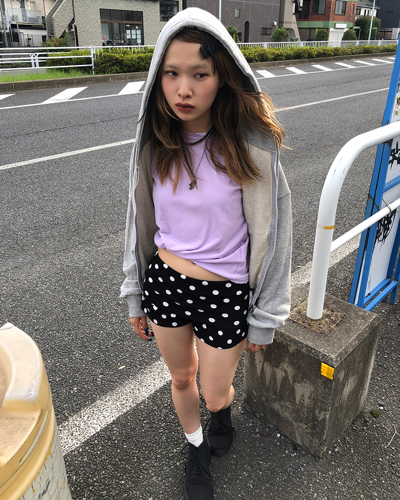 ドットミニTシャツ＆ラップショートパンツセット | ファッション通販