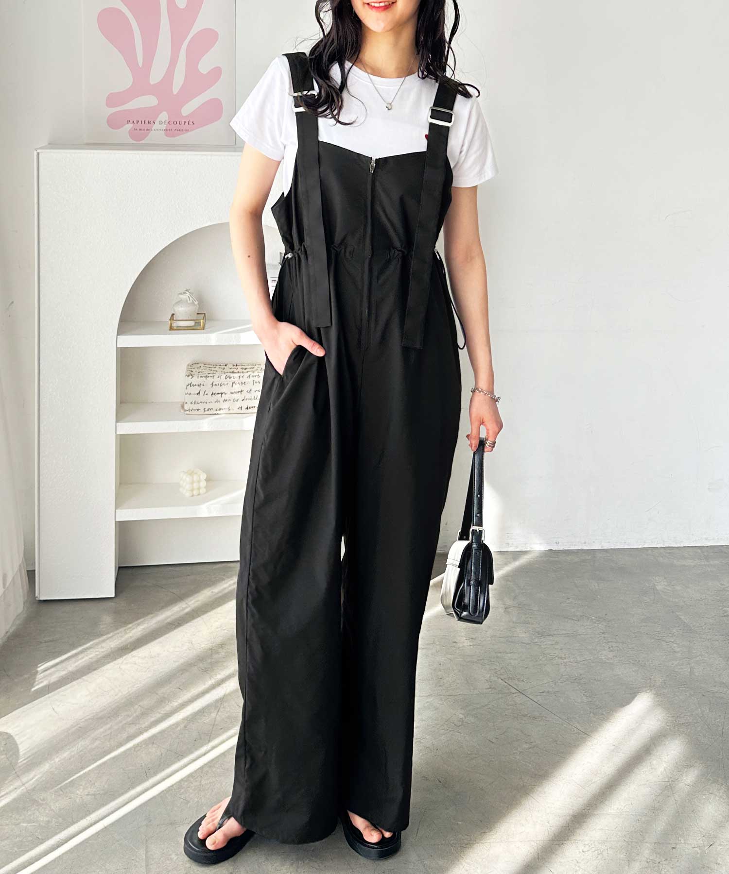 T.japan グレー サロペット サイズF T.japan グレー サロペット サイズF T.japan グレー サロペット サイズ