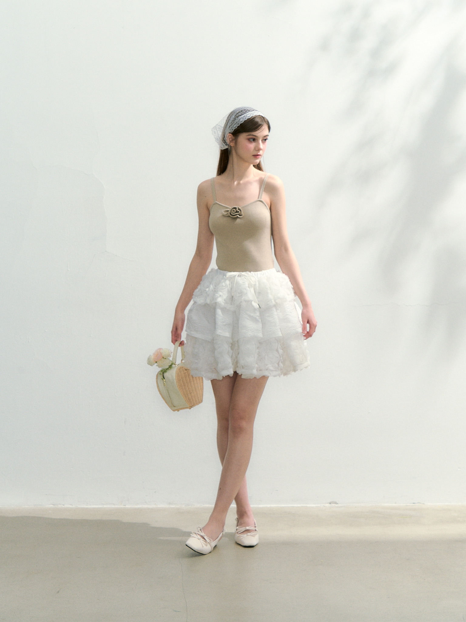 トリートユアセルフ rose volume skirt Fluffy rose volume skirt | ファッション通販サイト NUGU