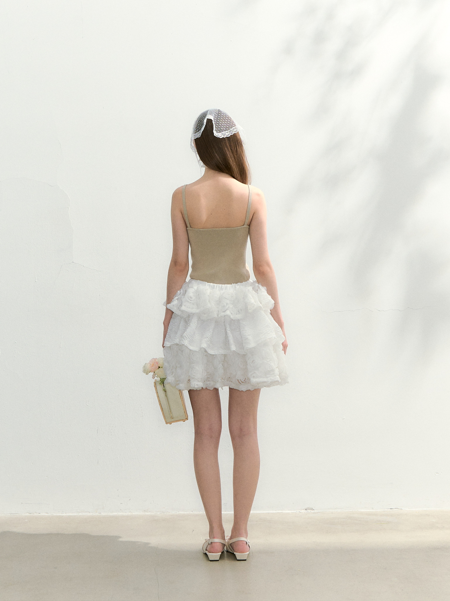 Fluffy rose volume skirt | ファッション通販サイト NUGU