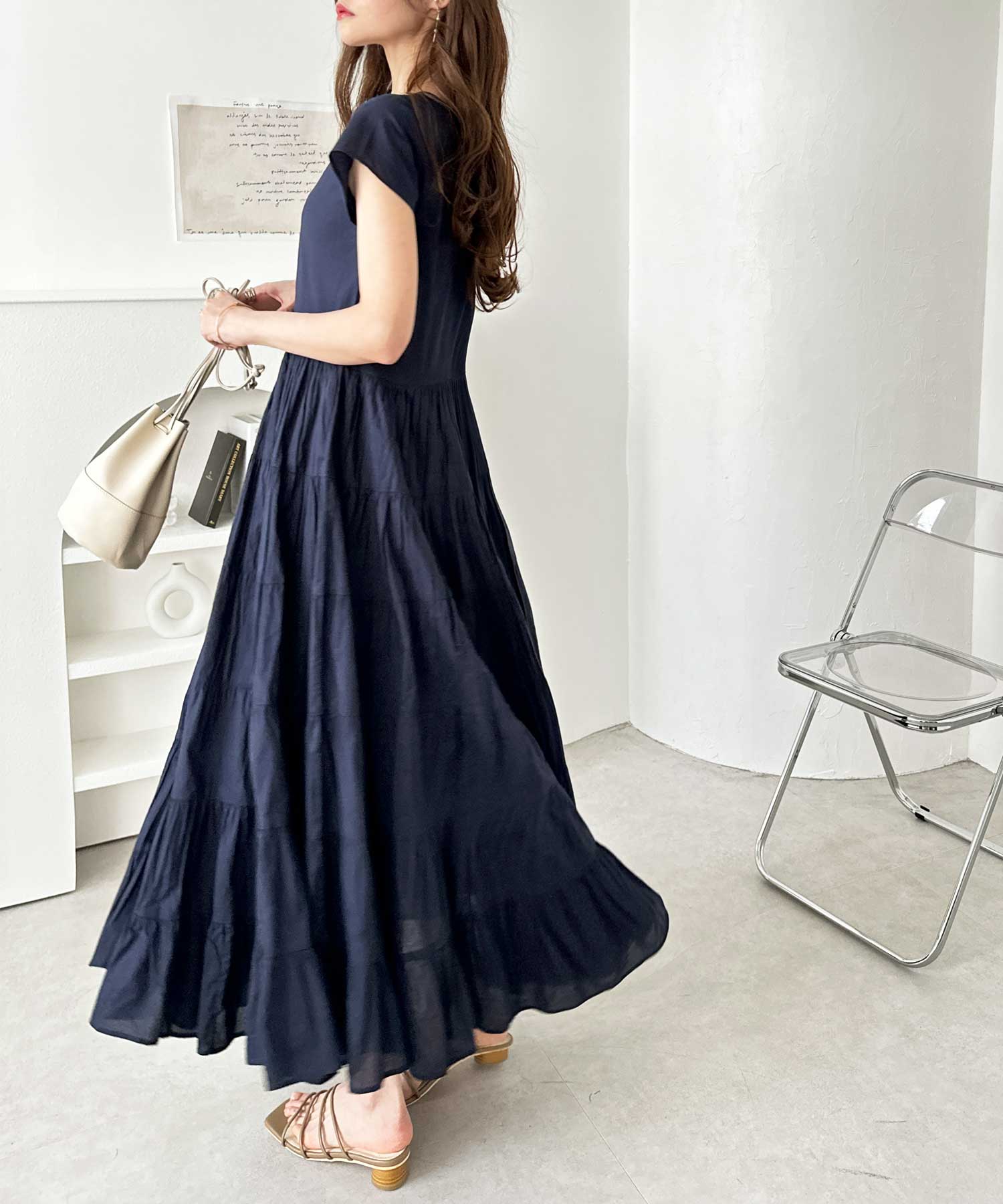 weakend. 深海　ティアードワンピースサイズ2ベージュ ティアードワンピース / BEIGE – weakend