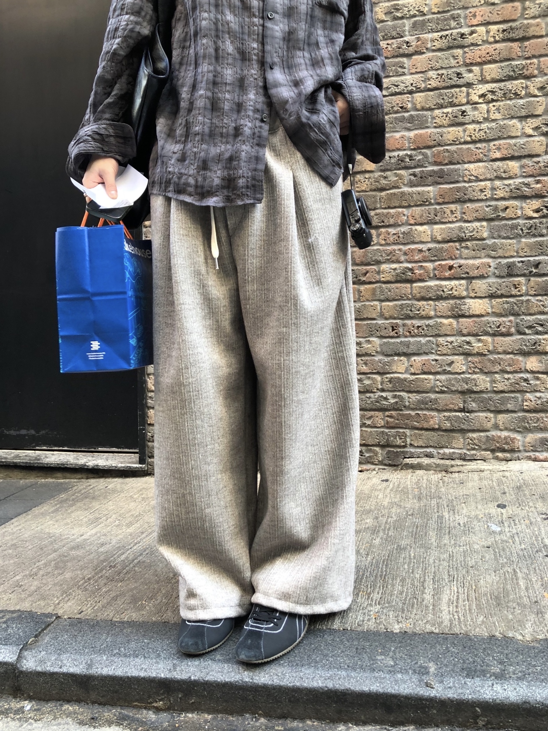 (3color)ニットウエストゴムパンツ